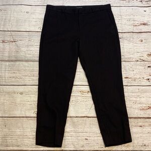 Banana Republic Hampton Fit Pant Size 12 Women's Straight Textured Pants Black